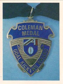 1992 Select AFL Stickers #6 Coleman Medal Front